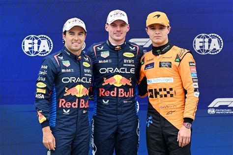 De Startopstelling Voor De Formule 1 Grand Prix Van Japan 2024