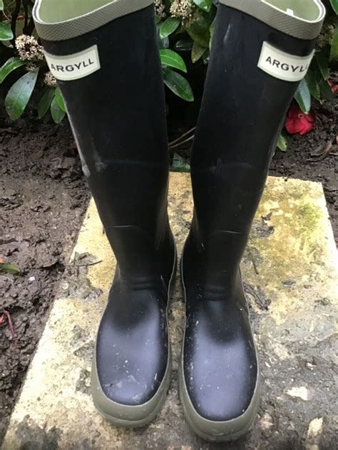 Mens Argyll Wellies Size 9 Ebay