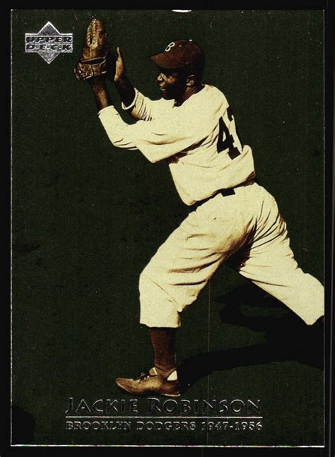 Upper Deck Jackie Robinson Th Anniversary Brooklyn Dodgers Ebay