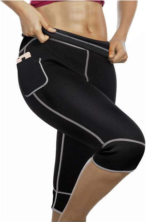 None Branded Womens Hot Neoprene Slimming Pants Fat Burning Sweat