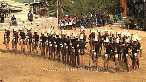 Konyak Naga Enjoying An Annual Festival At Naga Heritage Village Youtube