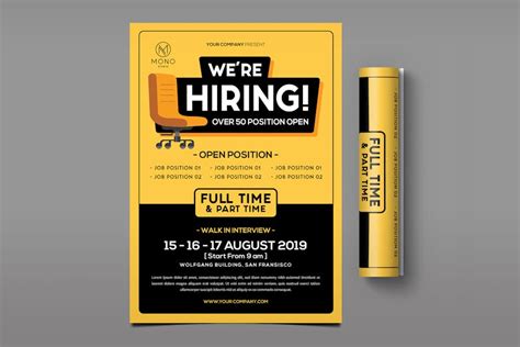 Job Vacancy Flyer - Design Template Place