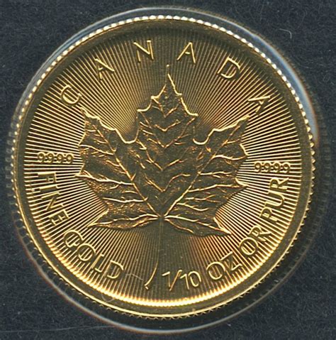 2016 1/10 oz Gold Maple Leaf $5 Coin | Pristine Auction