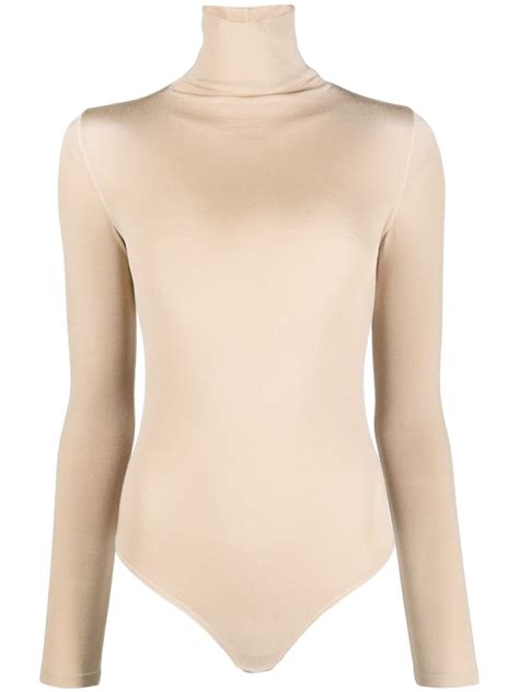 Wolford Roll Neck Jersey Bodysuit Farfetch