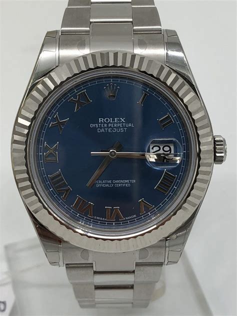 Rolex Datejust Ii Blue Full Set Neuf Ref Euro Pi Ces D Or