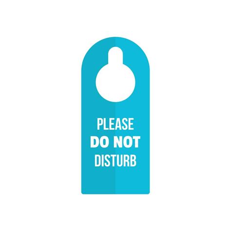 Do Not Disturb Tag Icon Flat Style 14410701 Vector Art At Vecteezy