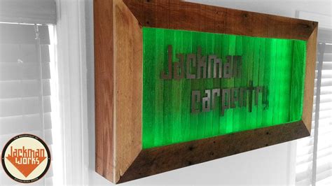 Led Lighted Logo Shadow Box Youtube