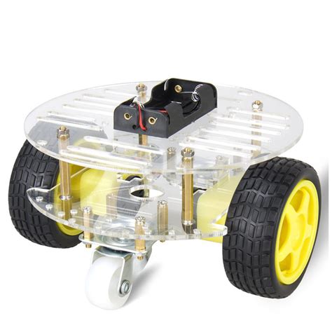 Wd Smart Robot Chassis Mobil Kit Dengan Motor Kecepatan Encoder