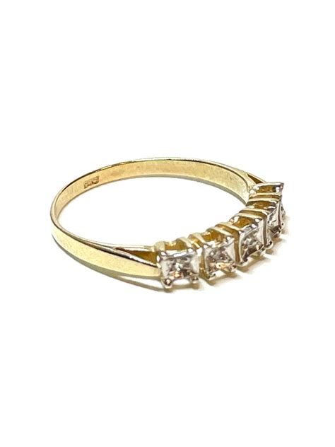 Sans Prix De R Serve Bague Carats Or Jaune Diamant Naturelle