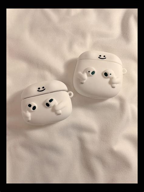 夯貨！ 趣味表情白色矽膠適用airpods2保護套耳機保護殼airpodspro二代ipod三耳機套創意airpod3耳 蝦皮購物