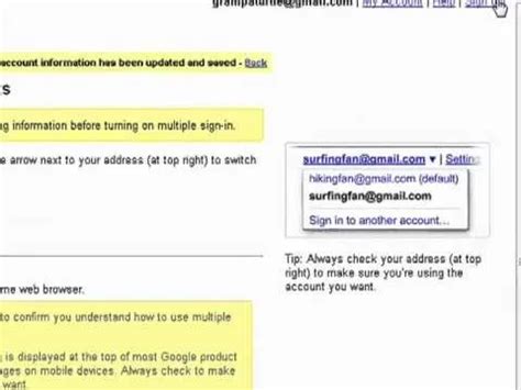 How to Sign into multiple Gmail accounts at once « Internet :: Gadget Hacks