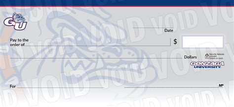 Gonzaga University Collegiate Checks Checkworks