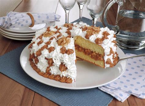 Bolo De Doce De Leite Nozes Guia Da Cozinha