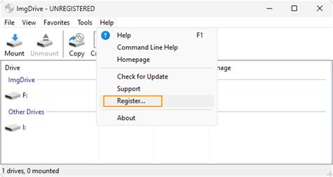 How to Register ImgDrive