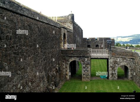 Stirling Castle Entrance Gate Across Moat Stock Photo Alamy