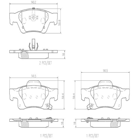 Brembo Ceramic Brake Pads P N