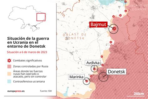 Mapas y gráficos de la situación de la guerra en Ucrania última hora