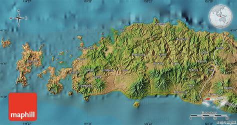 Satellite Map Of Kab Manggarai