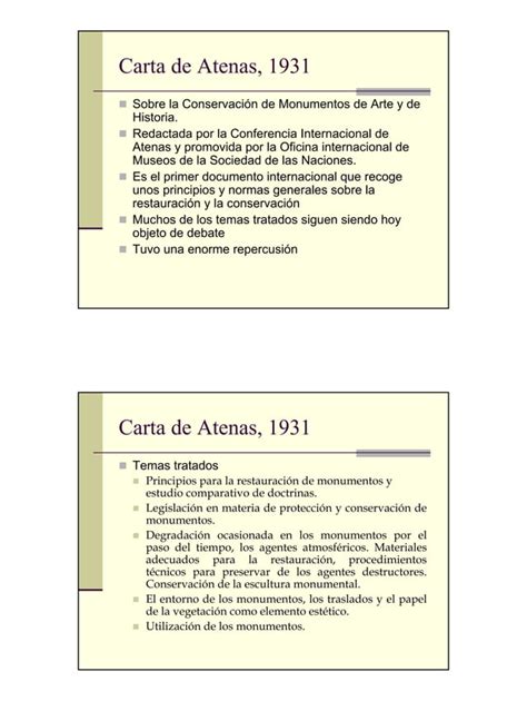 Cartas internacionales de conservación de monumentos PDF