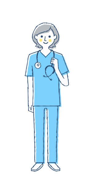 Doctor At Nurses Station Illustrations Royalty Free Vector Graphics