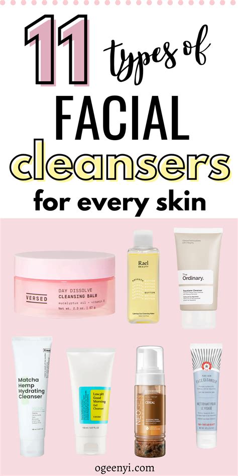 11 Types Of Facial Cleansers And How To Pick The Best Oge Enyi