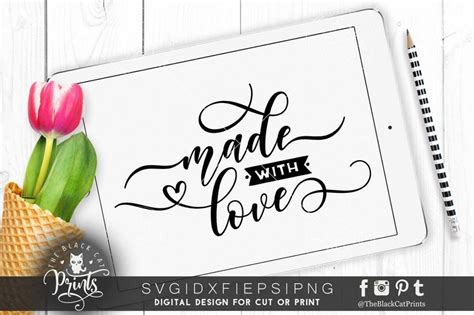 Handmade With Love Svg Free 949 SVG PNG EPS DXF File