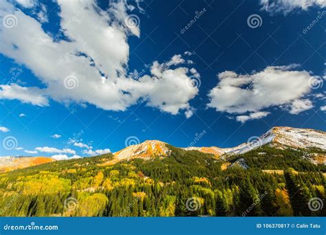 Beautiful Mountain Scenery In Aspen Telluride Colorado Stock Image