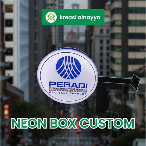 Jual Neon Box Bulat Sisi Neon Box Sticker Lampu Led Shopee