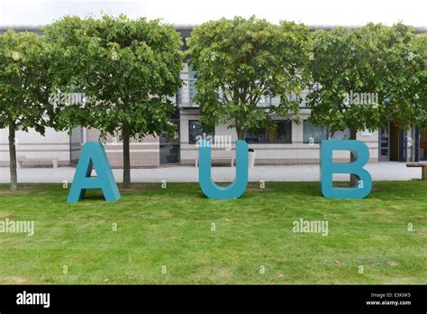 Aub Arts University Bournemouth Campus Signs Stock Photo Alamy