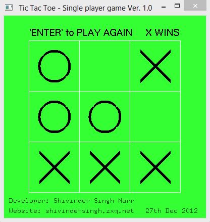 Tic Tac Toe Ai Single Player Sourceforge Net