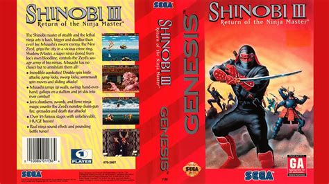 Shinobi Return Of The Ninja Master Sega