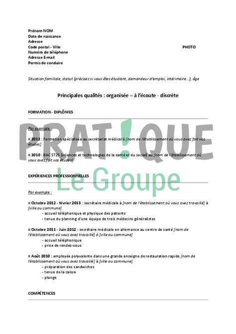 Exemple Planning Secretaire Medicale