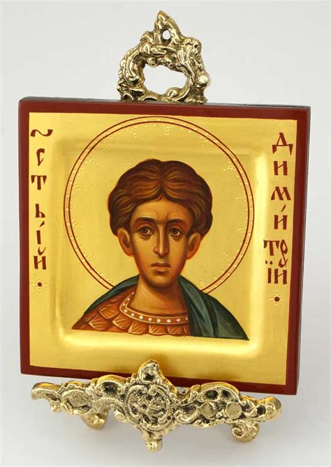 St Demetrius Of Thessaloniki Miniature Orthodox Icon Blessedmart