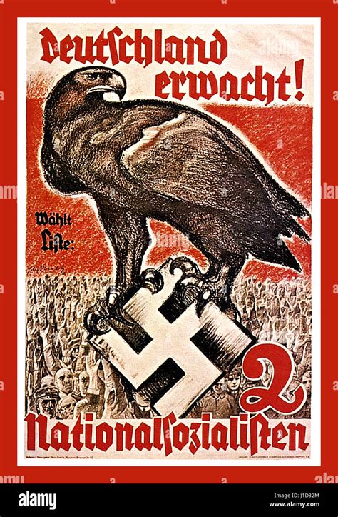 1930 S Pre War German Nazi Propaganda Poster For The National Stock