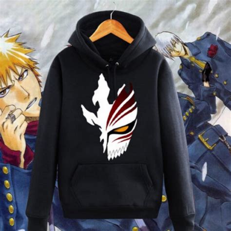 Bleach Hoodies Mens Anime Fleece Pullovers 2017 New Fashion Kurosaki