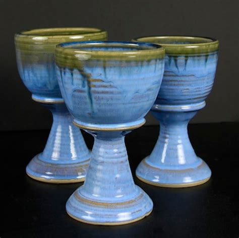 Goblets Hand Thrown Ceramic Serving Ware And Handmade Ts