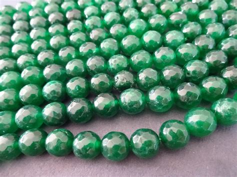 14 5 Inch 10mm Natural Green Malaysia Jade Bead Strand Dyed About 37