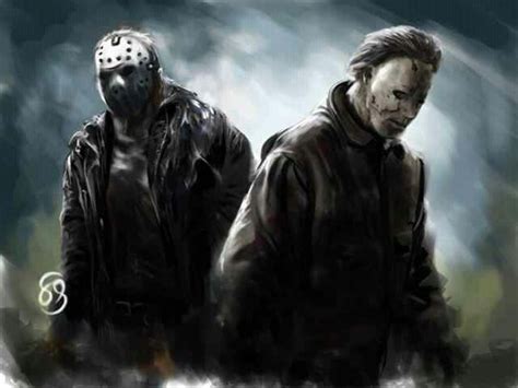 Jason Voorhees And Michael Myers Horror Icons Horror Films Horror Art