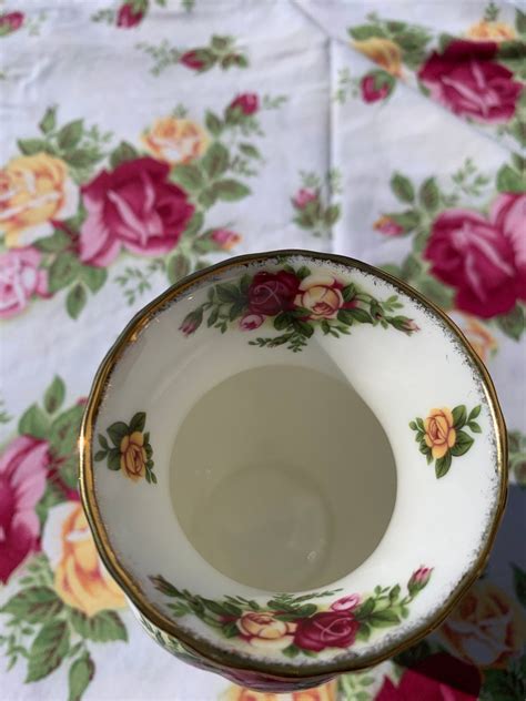 Royal Albert Vase Old Country Roses Vase With Gold Gilding 7 Etsy