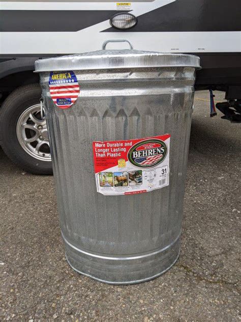 Behrens 31 Gallon Galvanized Steel Trash Can For Sale In Kent WA OfferUp