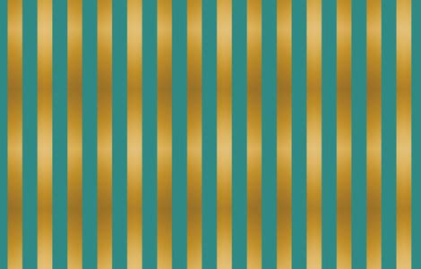 Stripes Teal and Gold fabric - kellyw - Spoonflower