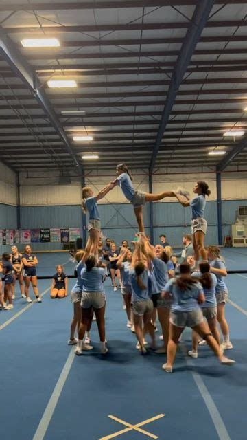 Youth Cheer Pyramid Thigh Stand Stunt Bracing A Prep Level Liberty To