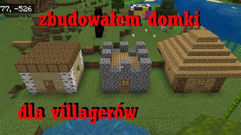 Zbudowałem domki dla villagerów w minecraft YouTube