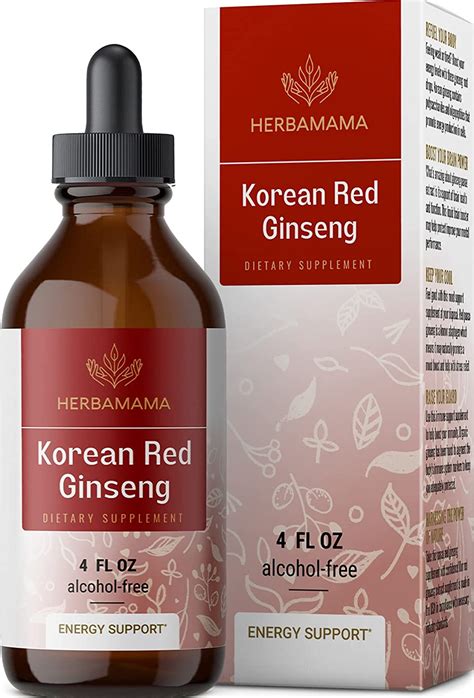 Amazon Extracto L Quido De Ginseng Gotas De Ginseng Rojo Coreano