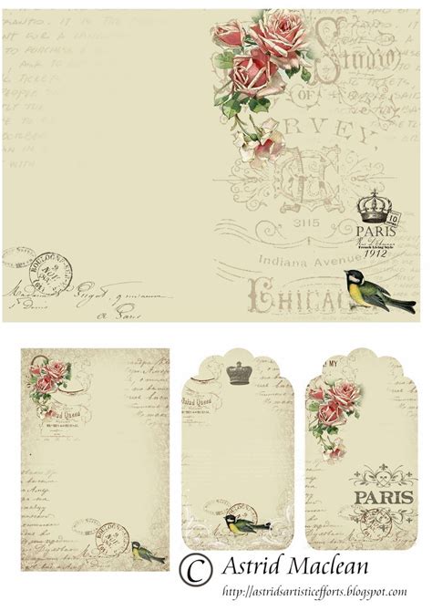 Astrid S Artistic Efforts My Freebies Free Vintage Printables