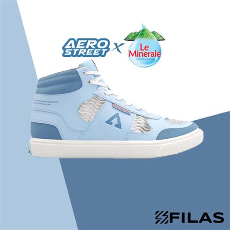 Jual Aerostreet X Le Minerale Putih Biru Muda Pastel Sepatu