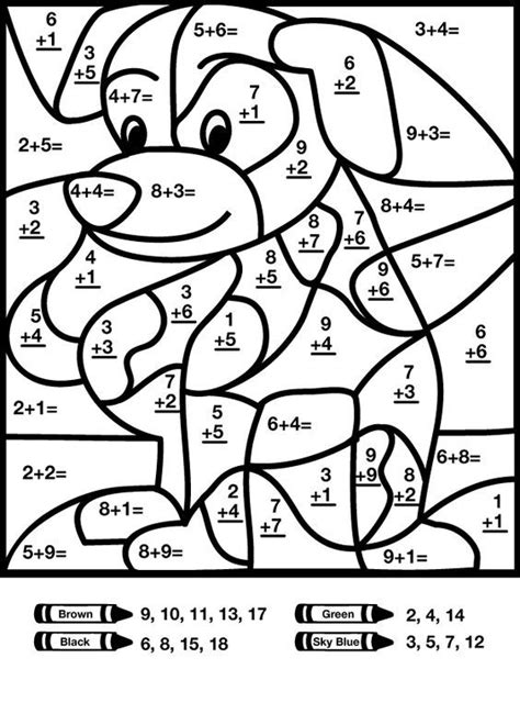 Matematikk Math Coloring Worksheets Math Pictures Addition Coloring