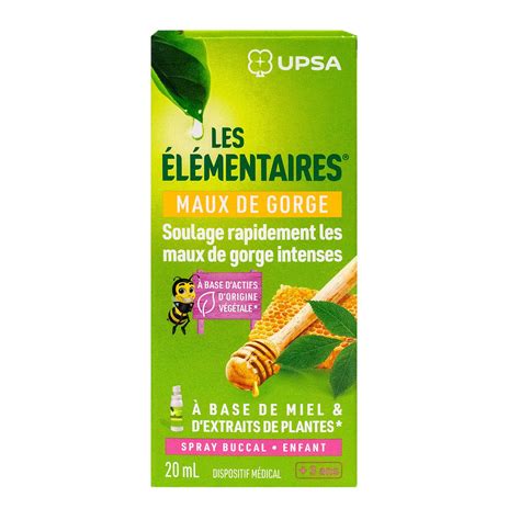 Les élémentaires maux gorge enfant 20ml totum pharmaciens