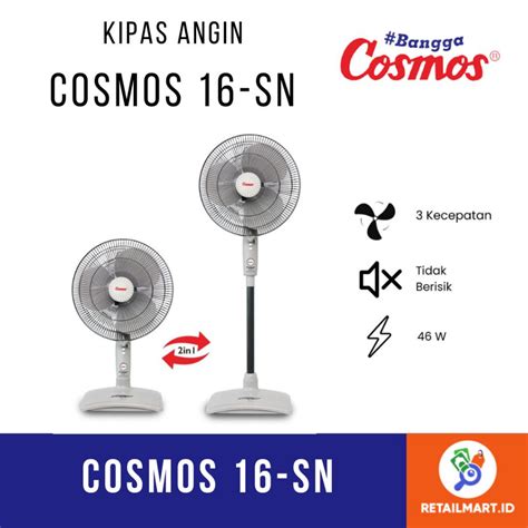 Jual Cosmos Sn Stand Fan In Kipas Angin Berdiri Twino Sn