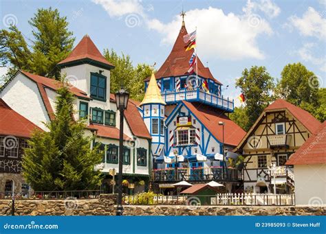 Alpine Village Tourism In Helen Georgia Stock Image Image Of Summer